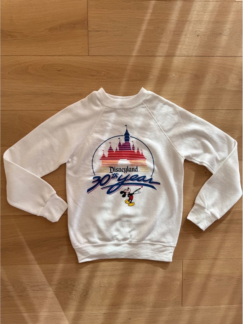 Vintage 1985 Disneyland 30th Anniversary Mickey Sweatshirt Adult Small Disney